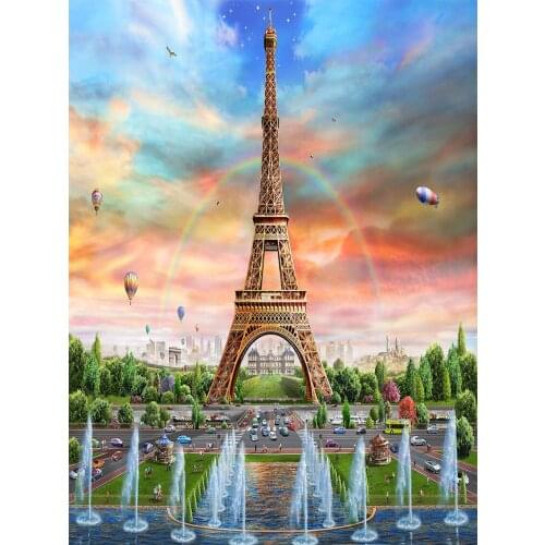 Full Square/Round Drill 5D DIY Diamond Painting 3D Embroidery Cross Stitch 5D Rhinestone Home Decor Gift Eiffel tower