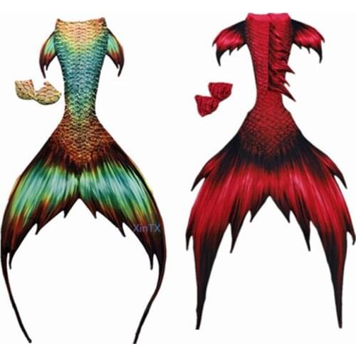 2018!HOT Kids Adult Mermaid Tail with monofin Swimmable Filpper Costume for Women Cosplay Costumes Swimming Costumes Photo Props