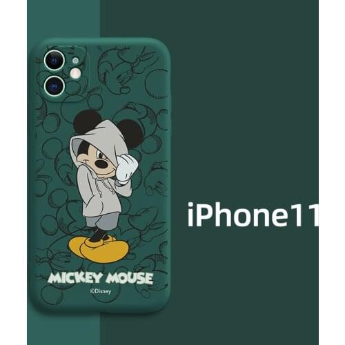Disney Mickey Minnie Stitch All-inclusive Soft Case for iPhone 11 Pro Max XR XS Max 7 8 Plus X SE Full Body Phone Back Cover
