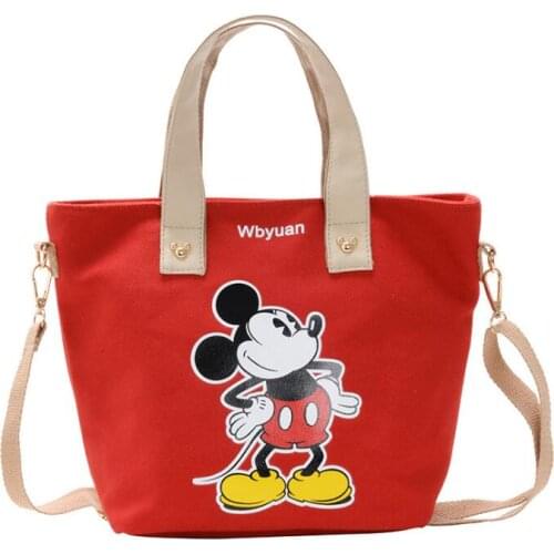 Disney Mickey Cartoon lady Bag Shoulder High capacity Handbag Shopping Leisure Tote bag women bag