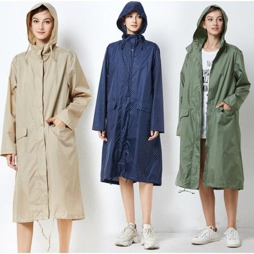 Long Hooded Raincoat Women Men Waterproof Light Rain Coat Ponchos Jacket Impermeable Mujer Outdoor Hiking Raingear