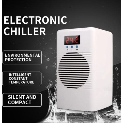 Electronic water chiller home chiller mini fish tank cooling refrigerator aquarium cooling and heating mute ice water machine