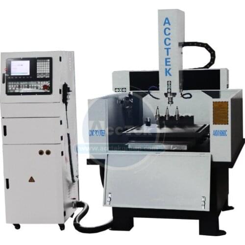 AccTek Atc Cnc Router Machine Engraving Machine 6060 4040 Atc Machine Steel Aluminum