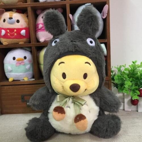 Disney Anime Cartoon Pooh Bear Cosplay Totoro Stuffed Plush Toy Dolls 22cm A Birthday Present For Children