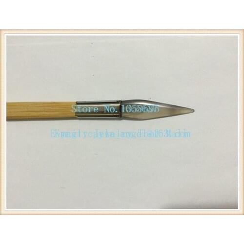 Jewelry diy making Supplies Burnishing Tools Agate Burnisher with Steel Handle Sword Shape 100pcs/lot