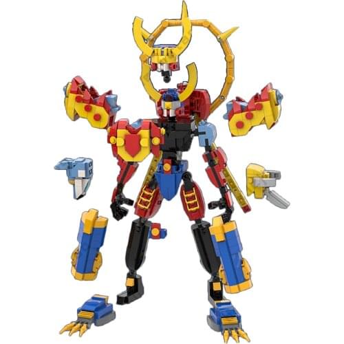 Customized)900Pcs MOC Mecha Series Model Small Particle DIY Building Block Model Toy Gift For Decor