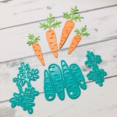 JMCRAFT New Plant Cute Carrot #3 Metal Cutting Dies DIY Scrapbook Handmade Paper Craft Metal Steel Template Dies
