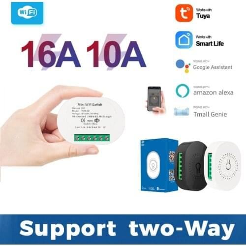 Tuya WiFi Smart Switch Module Neutral Line Required Smart Life APP Remote Control Work With Alexa Google Home Two Way Control