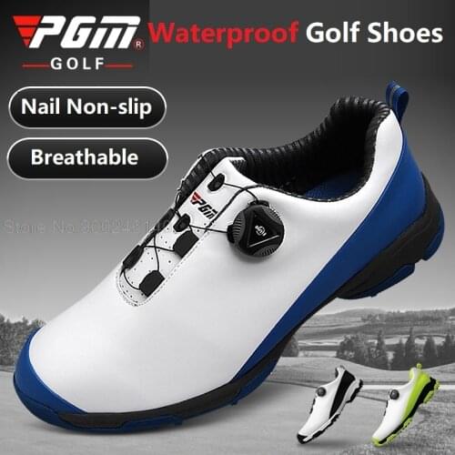 2020 Golf Shoes Men Waterproof Sports Shoes Knobs Buckle Shoes Mesh Lining Breathable Anti-slip Sneakers for Male Athletics Shoe