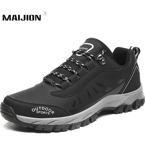 Men Outdoors Hiking Shoes Non Slip Mountain Boots Man Jogging Sneakers Trekking Travel Shoes Camping Hunting Fashion Trendy