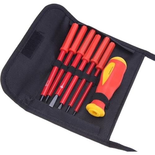 7pcs Insulated Screwdriver Set Electrical Electrician Hand Tool Multifunctional Screw Driver Bit Opening Repair Tool Set