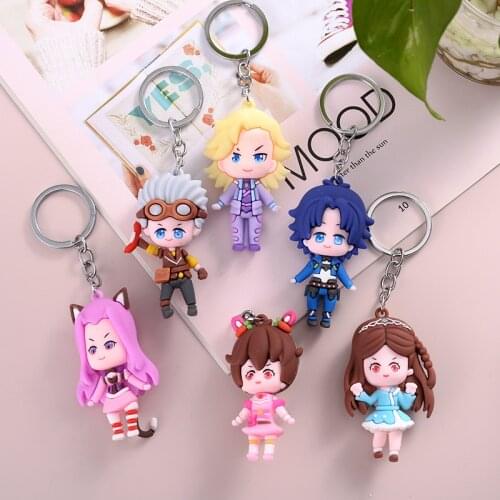 New Fashion Doula Continent 3D Keychain Tang San Xiao Wu Key Ring Creative Cartoon Mobile Phone Bag Car Pendant Fun Key Chain