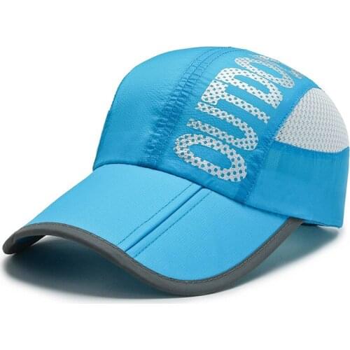 New Fashion Summer Breathable Quickdrying Men Womens Baseball Cap Sports Outdoor Cycling Climbing Fishing Hiking Sun Hat A154