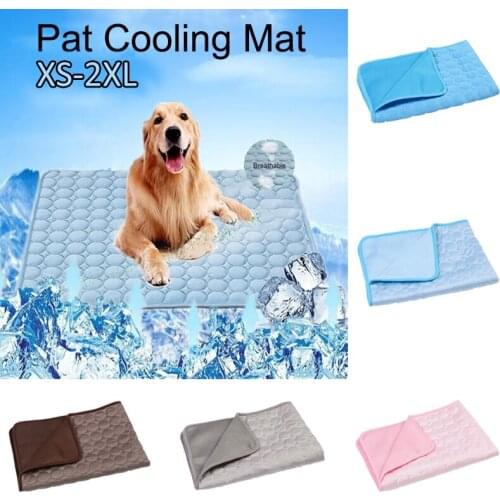 New Summer Cooling Pet Ice Mats Portable Dog Cat Sleeping Self Cooling Mat Home Breathable Sofa Bed Washable Pet Cooling Blanket
