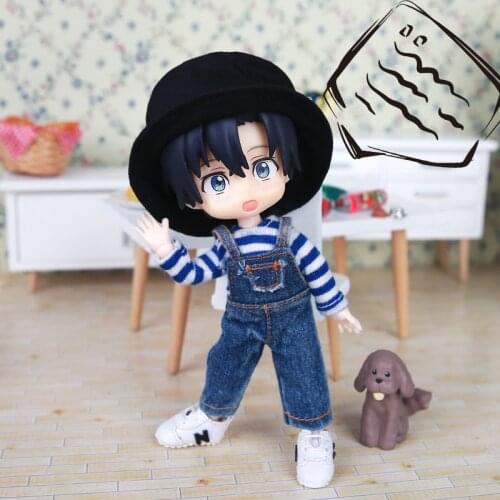 1PCS Obitsu11 OB11 GSC 1/12 BJD Doll headwear Bucket Hat 2 colors round fisherman hat doll clothes accessories