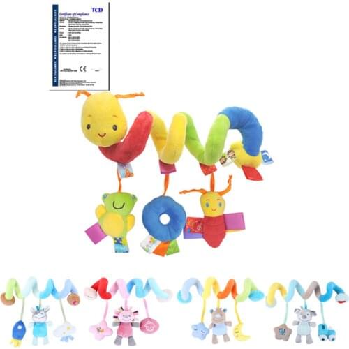 Baby Rattle Mobiles Cute Baby Toys Cartoon Animal Hand Bell Rattle Soft Toddler Oyuncak Plush Bebe Toys 0-12 Months