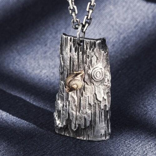 999 Sterling Silver snail handmade Pendant charm jewelry F women girl gift A5171