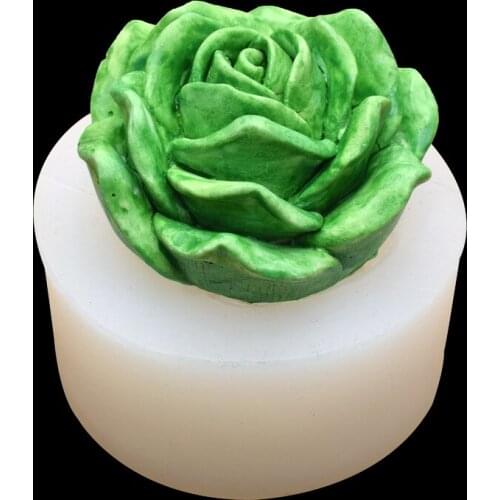Valentines Day Cake Silicone Mold Rose 3 Floral Multi-meat Shape Silicone Flip Sugar Mold Candle Iced Diy Soap Mold Wholesale
