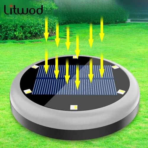 Solar Outdoor Floor Underground Light Built in Battery Garden Decoration Landscape Led Lamp Recessed Lawn Spotlight Floodlights