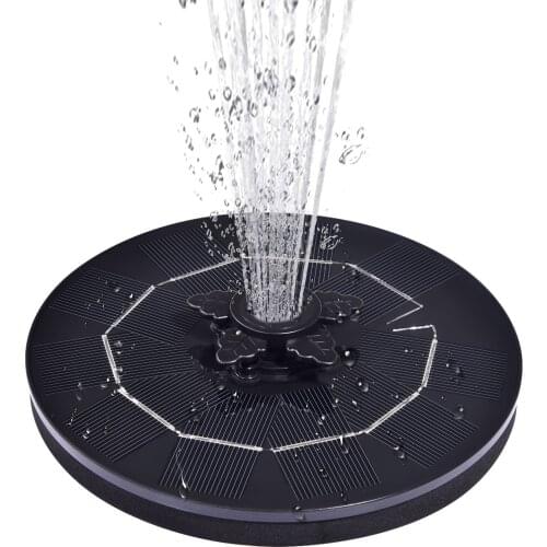 Solar Pump 3W 240L/h Floating Solar Bird Bath Water Pumps for Garden Round Solar Fountain Floating Water Garden Decor