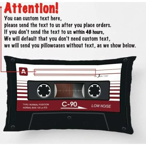 Old Retro Music Cassette Mix Tape Throw Cushions Wedding Decorative Cushion Cover Pillow Case Customize Gift For Sofa Pillowcase