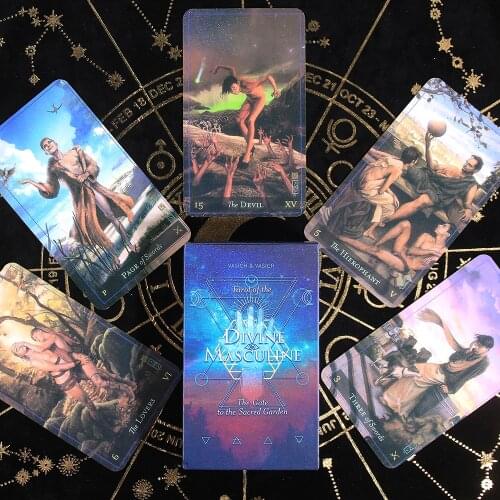 Tarot Of The Divine Masculine First Edition 78 Card Deck Card Game Gift With Pdf Guidebook Divination Friend
