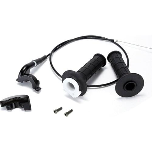 Universal Motorcycle 7/8 Inch Throttle Handlebar Lever Grip With Accelerator Cable Kit For Pit Dirt Bike Repair Tool parts