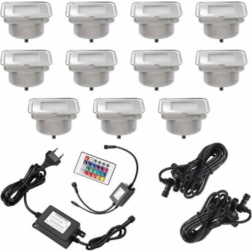 Exterior Decoration Buried Stair Step Inground Outdoor Lighting Led Recessed Deck Lights Outdoor Patio Lamp 10pcs/set F105-10