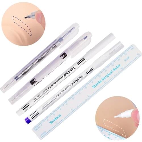 1pcs White Surgical Eyebrow Tattoo Skin Marker Pen Tools Microblading Accessories Tattoo Marker Pen Permanent Makeup
