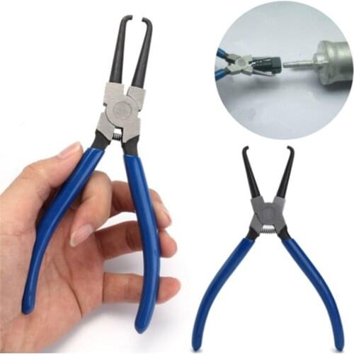 1pc iron+rubber Joint Clamping Pliers Fuel Filters Hose Removal Caliper Auto Tools Fits For Car Pipe Vehicle Buckle Repair Tool