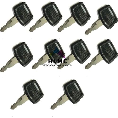 2PCS Excavator Heavy Equipment EX200 Ignition Switch key for hitachi