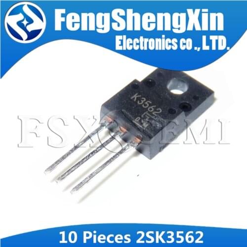 10pcs 2SK3562 TO-220F K3562 TO-220 TO220F Switching Regulator Applications IC