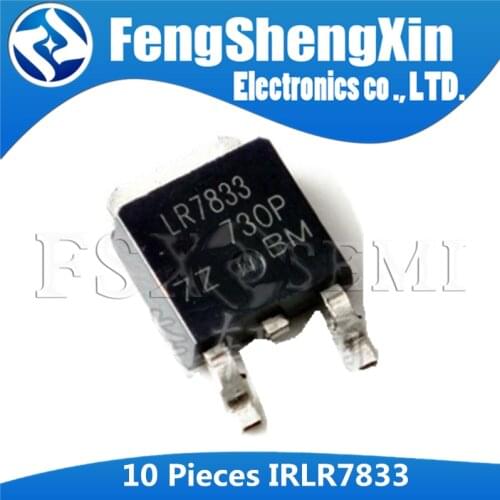 10pcs IRLR7833 TO-252 LR7833 LU7833 TO252 IRLR7833TRPBF Power MOSFET N-CH 30V 140A