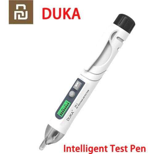 2021Xiaomi DUKA Electric indicator 12-1000V Non-Contact Socket Wall AC Power Outlet Voltage Detector Sensor Tester Pen LED light
