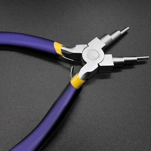 6 In 1 Wire Wrapper Looping Forming Jewelry Plier 6-steps (2-9mm) Multi Size Barrels Pliers Bail Jewelry Making Colors At Random