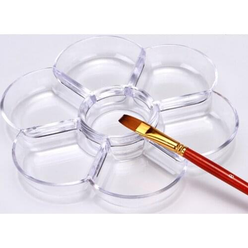 7 Grids Watercolor Palette Art Paint Drawing Professional Watercolors Tray Color Palette For Oil Painting Pallet Office Supply