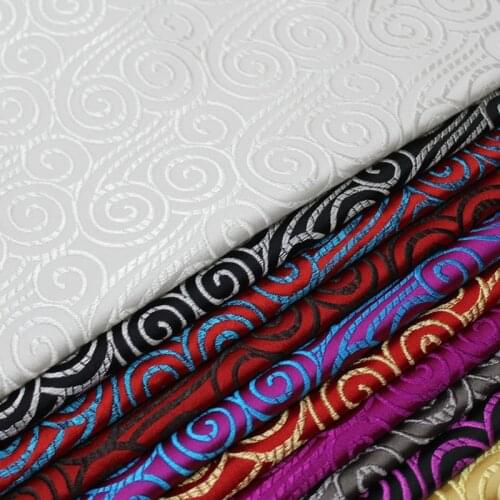 75x50cm Damask Jacquard Brocade Fabric For Apparel Costume Upholstery Furnishing Curtain Clothing Material Patchwork
