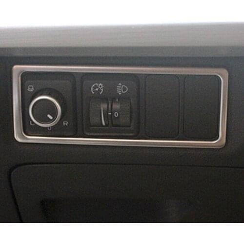 Stainless steel For Proton X70 2018 2019 Accessories Car Headlamps Adjustment Switch Cover Trim Sticker Car Styling 1pcs