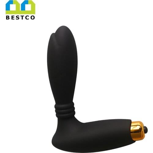 Bestco 18 + Male Anal Plug Vibrator Electric Prostate Massager For Men G-Spot Stimulator Butt Silicone Erotic Adults Sex Toys