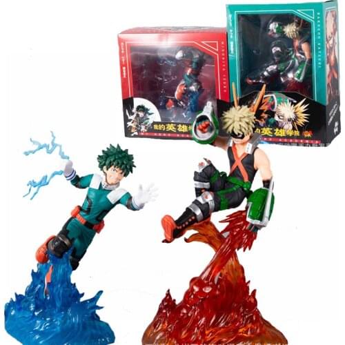 Anime My Hero Academia Midoriya Izuku Bakugou Katsuki Figure Collectible Model Toys Ornaments Childrens Birthday Gifts