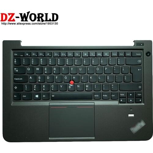 Dutch Backlit Keyboard with Shell Cover Palmrest Upper Case and Touchpad for Lenovo Thinkpad S3 S431 S440 Laptop 04X1011