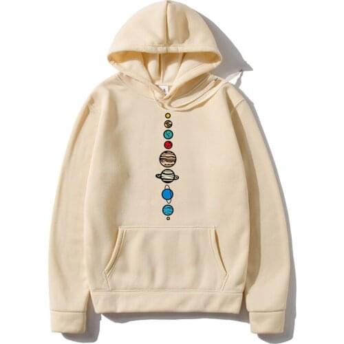 Planets Colour Men Hoodie 2020 Autumn Winter Warm Fleece High Quality Sweatshirts Creative Design Funny Fashion hoody Hoodies
