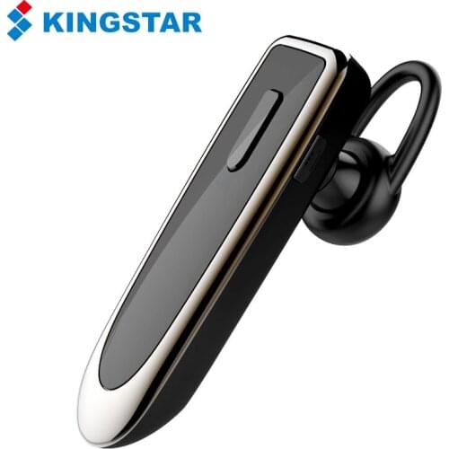 KINGSTAR Business Headset Bluetooth Wireless Headphone with Microphone 9D Single Hands Free Earphone for Mobile Phone Driver