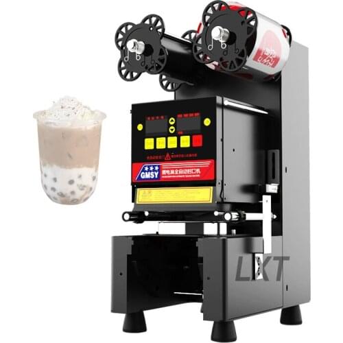 Plastic Paper Bubble Tea Cup Sealing Machine Automatic Cup Sealer Electric Sealers For Bar Or Milk Tea Shop