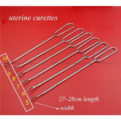 Stainless steel medical uterine curettage spoon uterine curettes GYN use tool