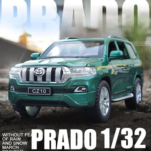 1:32 TOYOTA PRADO SUV Alloy Car Model Diecast With Sound Light Back Children Toy Free Shipping Collection