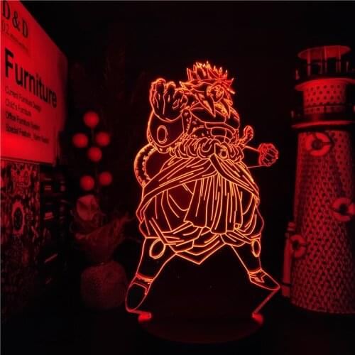 Dragon Ball Super Broly SSJ4 Night Light 3D Illusion Lamp Dragon Ball Z Broly LED Light for Bedroom Decor Night Lamps Kids Gifts
