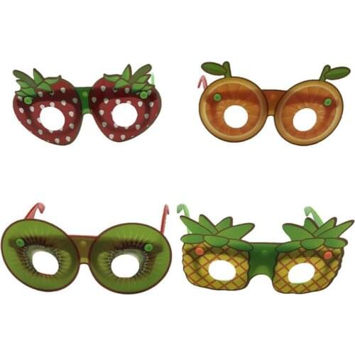 Novelty Party Sunglasse Funny Strawberry Kiwi pineapple Eyewear Hawaiian Tropical Fancy Dress Party Themed Eyeglasses for Kids
