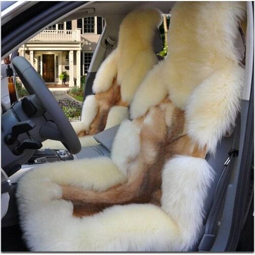 2019 new arrival wolf sheep fur car cushion universal car seat auto interior accessories