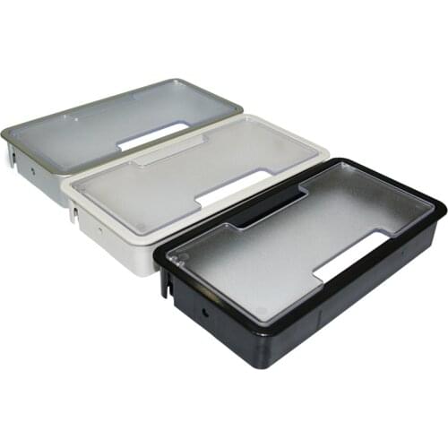 Plastic desk wire hole cover Base rectangular pc table cable Outlet grommet for wire organizer decorative Furniture Hardware